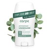 Carpe Underarm Antiperspirant and Deodorant, Clinical strength with all-natural Eucalyptus
