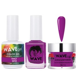 WAVEGEL Soak-Off Gel, Nail Lacquer & Acrylic/Dip Powder Matching Set - Simplicity Collection - #W93 Tangy