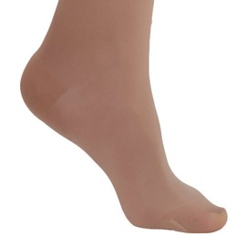Ames Walker AW Style 380 Signature Sheers 30-40 mmHg Extra Firm Compresson Closed Toe Knee High Stockings Beige Medium