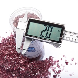 TWINKLING High Luster Crushed Glass, Broken Glass, Glass Gems Chips for DIY Resin Art Epoxy Crafts, Nail Art, Geode Painting, 1-3mm(200g) (Purple)