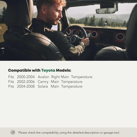 YHTAUTO HVAC Aire Actuador Puerta Blend Palancas de la Puerta - Ajuste Para Toyota Solara 2004-2008, Avalon 1999-2004, Camry 2002-2006 - Temperatura 5 Pins Aire Flap Actuador