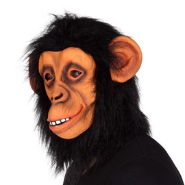 Boland 00142 Chimpanzee Head Mask Chimpanzee with Hair Unisex - Adult Chimpanzee