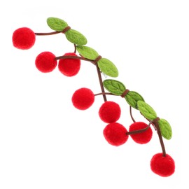 FRCOLOR 4pcs Cherry Hair Clips for Teens Cute and Durable Bangs Accessories Non Slip Cloth Barrettes for Stylish Hair Accessories for Various Occasions