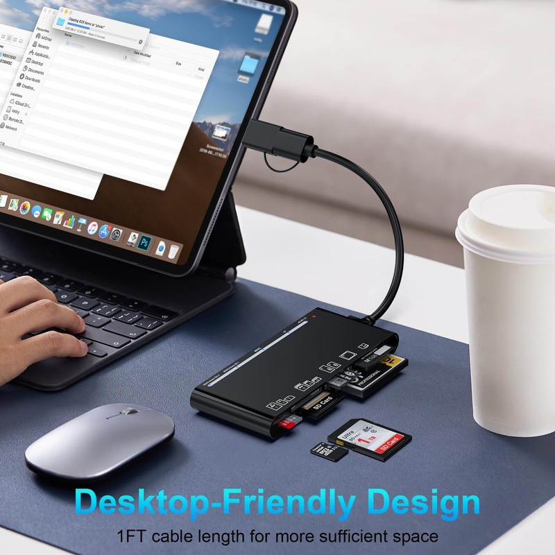 Multi SD Card Reader, USB C USB 3.0 Memory Card