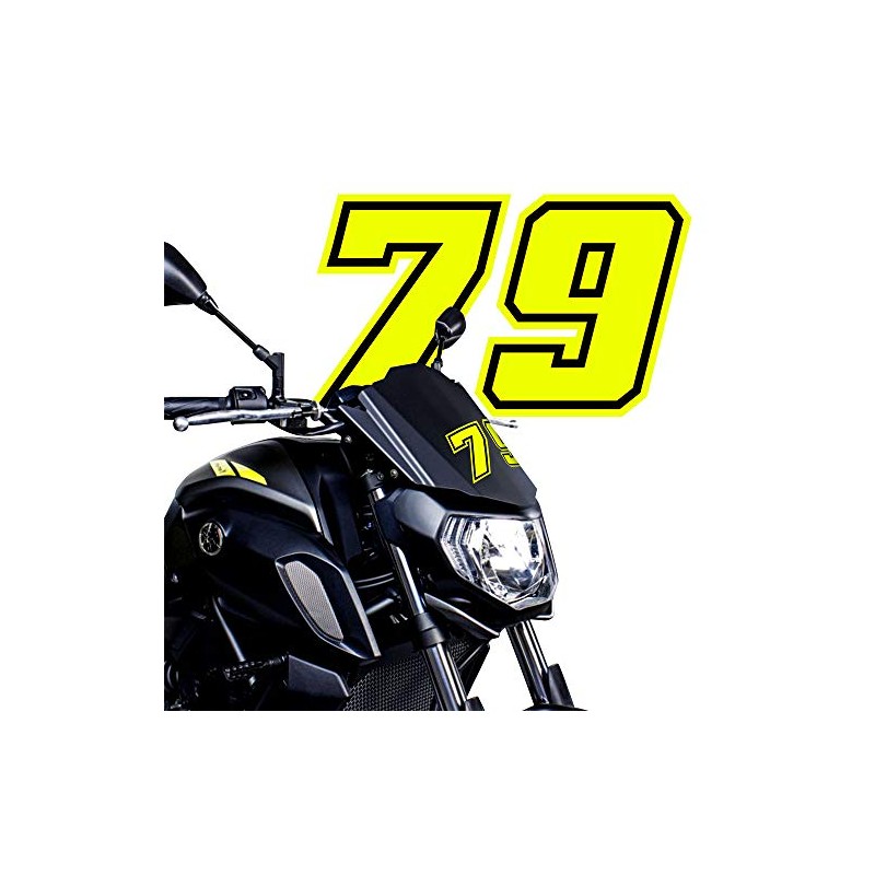 4R Quattroerre.it 13382 Racing Number 2 Moto GP, Neon Yellow,