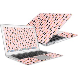 MightySkins Skin Compatible with Apple MacBook Air 13" (2017) - Lipstick Pattern | Protective, Durable, and Unique Vinyl Decal wrap Cover | Easy to Apply, Remove, and Change Styles | Made in The USA
