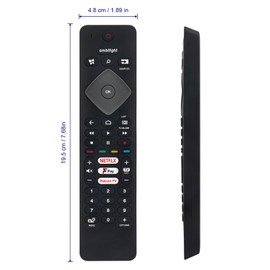 ALLIMITY YKF463-006 Remote Control Compatible with YKF466-A006 43PUS8555/12 50PUS8535 50PUS8555/12 58PUS8535/12 58PUS8536/12 58PUS8555/12 65PUS8535/12 65PUS8555/12 70PUS8535 70PUS8555/12