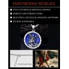 Seiyang St Michael Necklace for Men 925 Sterling Silver Round