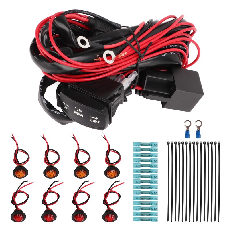 UTV Turn Signal Rocker Switch ATV Street Legal Lighting Kit