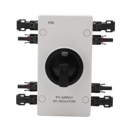 Solar Disconnect Switch, PV Isolator IP66 DC 1000V 32A, Grid Solar Power System Photovoltaic Circuit Isolator, for Solar Panels, RV, Boat