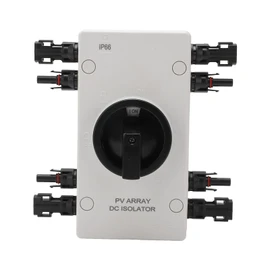 Solar Disconnect Switch, PV Isolator IP66 DC 1000V 32A, Grid Solar Power System Photovoltaic Circuit Isolator, for Solar Panels, RV, Boat