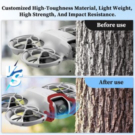 Gimbal Bumper Guard for DJI Neo Accessories Anti-Collision Protection Strip for DJI Neo Fly Combo Drone Accessories (Red)