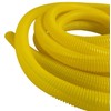 PE Yellow Corrugated Conduit Flexi Pipe Tube Split 23mm -