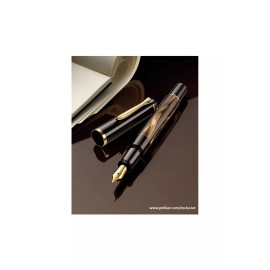Pelikan Fountainpen Classic M200 Brown-Marbled - IB Italic broad Nib PEN
