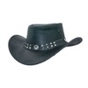 Black Jungle Yukon Leather Western Hat Australia Cowboy Hat, black