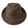 B&S Premium Doyle - Teardrop Fedora Hat - 100% Wool