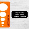 Ellipse Template for Technical Drawing - Ellipse Drawing Stencil 10