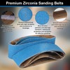 3x21 Inch Sanding Belts, 21 Pcs 7 Grits Sizes (3