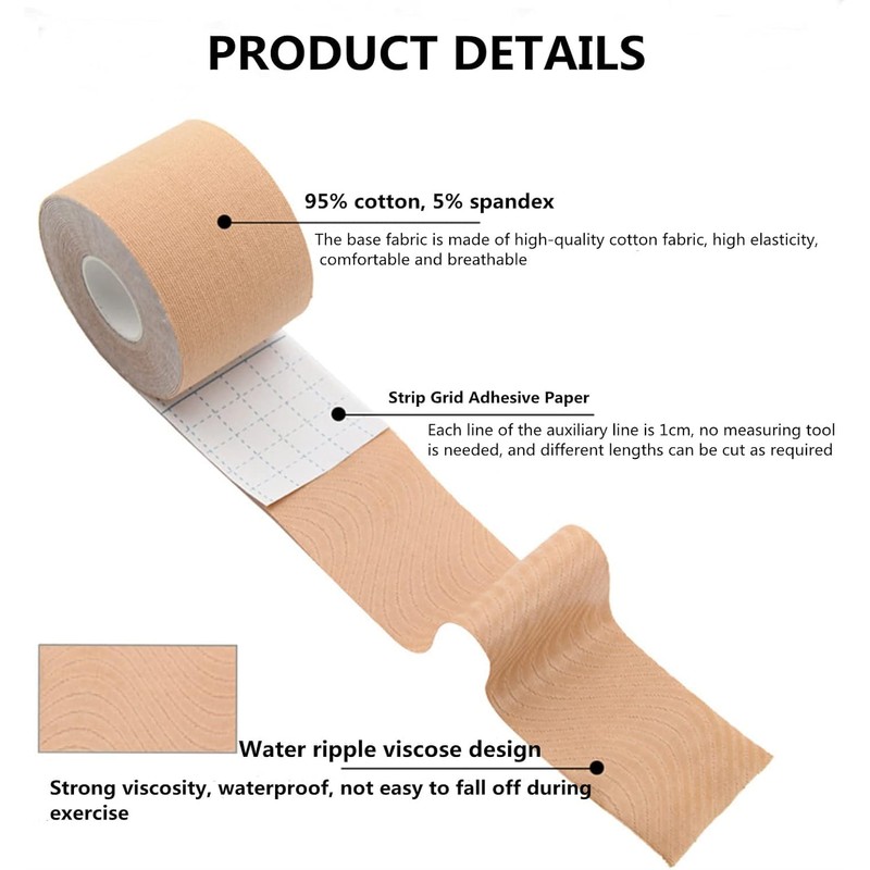 Elastic Muscle Support Tape, 1Roll Elastic Therapeutic Sports Tape, Elastic
