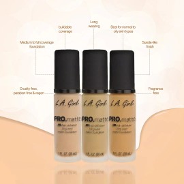 Pro Matte Base De Maquillaje L.a Girl - Alta Cobertura