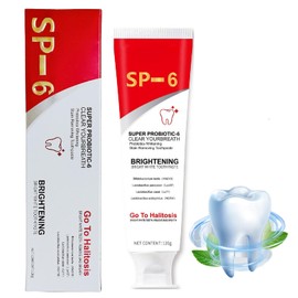 Ginaday Sp-6 Ultra Whitening, Sp-6 Probiotic Ultra Whitening Toothpaste Promotes Healthy Teeth Fresh Breath Stain Removing.(1 Pcs)