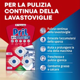 Pril 5in1 Tabs Cura Lavastoviglie a Carico Pieno (6 confezioni da 3 tab), Anticalcare e Decalcificante per una Pulizia Profonda e Igiene Ottimale