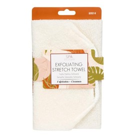 CALA - toalla elástica de baño exfoliante (color crema)