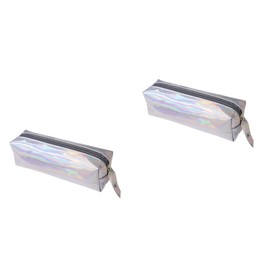 STOBOK 2pcs Makeup Bag Pencil Case Pen Bag Cosmetic Case Zipper Closure for School Students Travel