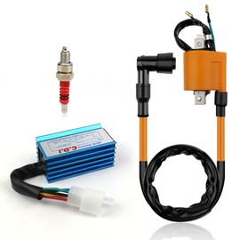 Ignition Coil 5Pin AC CDI Box and Spark Plug 10mm For ATV Dirt Bike 70cc 90cc 110cc