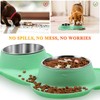 VIVAGLORY Dog Bowls, Dog Food Bowls, Stainless Steel Cat Puppy