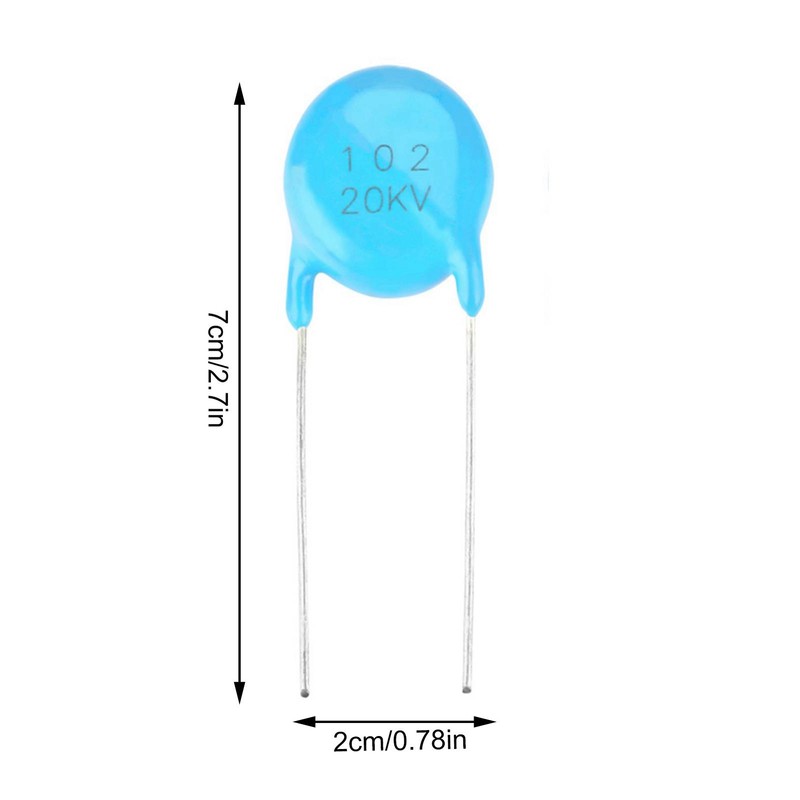 20pcs 20KV 1nF 0.001uF 1000pF 102 High Voltage Ceramic Capacitor