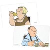 Vier Treff Loriot Breakfast Board Set 'Man' and 'Woman' 23