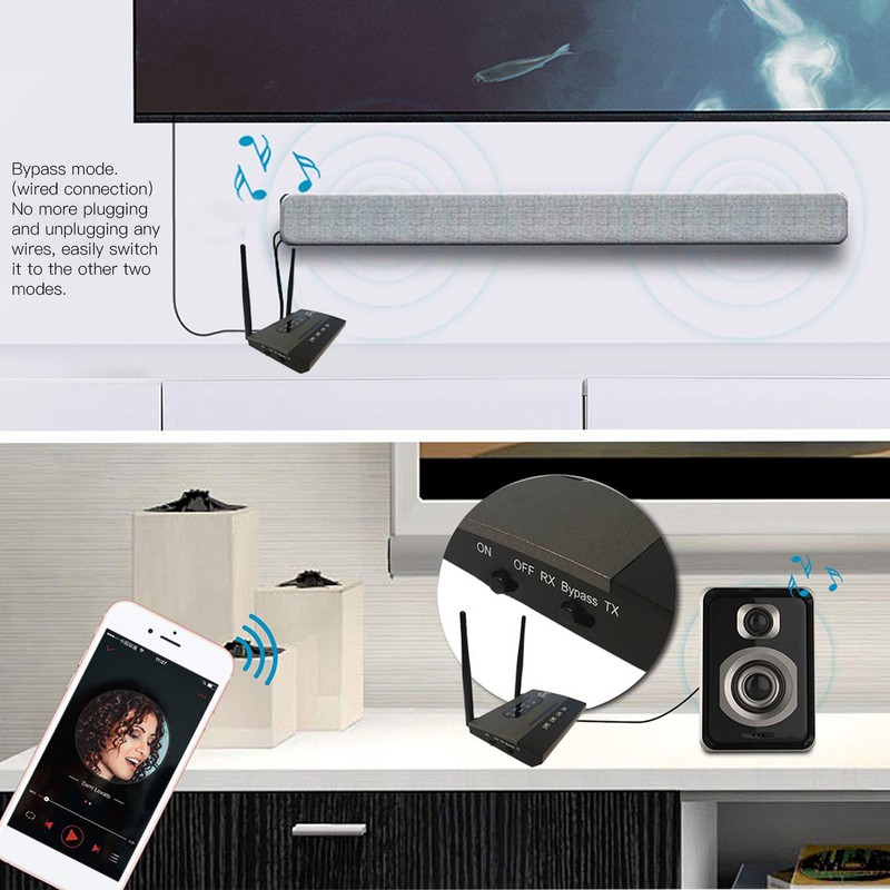 BT 5.0 Transmitter Receiver HiFi Lossless Sound CSR Chip NFC
