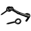 Merriway BH07626 Safety Gate Hook & Eye Black 2.1/2 Inch