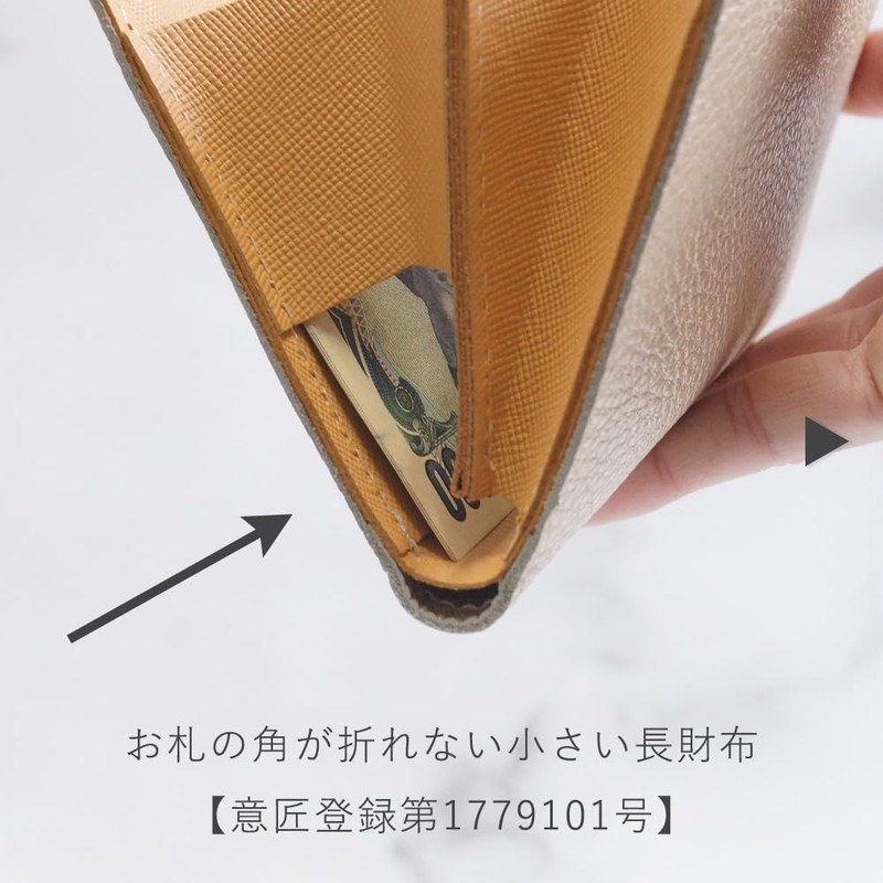 COTOCUL Women's Small Long Wallet, Genuine Leather, Italian Leather, Holds