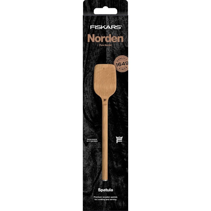 Fiskars Norden 1065696 Spatula Length 31.3 cm Oak Wood