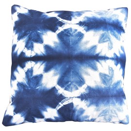 Set of 5 Tie Dye Cushion Cover, 16x16 Indigo Pillowcase, Shibori Cushion, Cotton Square Pillow Cover, Boho Decorative Throw Pillows