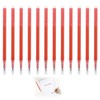 Pack of 12 Red Erasable Refills, 0.5mm Pilot Pen Compatible,