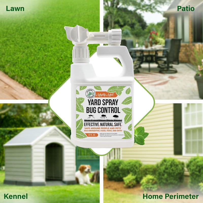 Mighty Mint Peppermint Oil Lawn & Yard Bug Control Spray