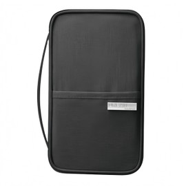 WENHUAZAI Family Passport Holder, Travel Wallet for Women & Men, Travel Document Holder Organiser, Holiday Essentials & Waterproof Cover for Tickets, Money, Cards(Black, X(9 * 5.5 * 0.98IN))