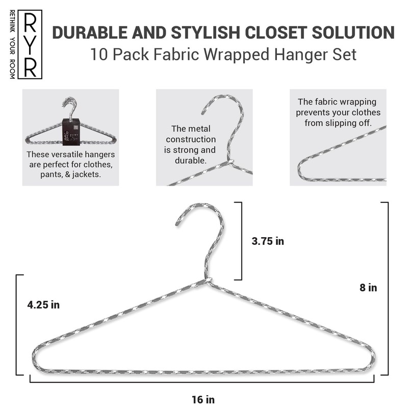 Rethink Your Room Clothes Hangers 30 Pack – Space Saving
