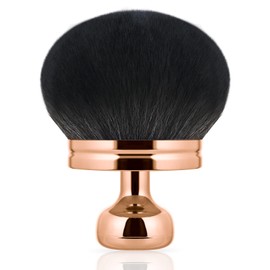 Extra Large Makeup Brush for Self Tanner, Self Tan Back Applicator, Body Brush Soft Comfortable Tanning Bronze Blend Oval for Face Leg Makeup Foundation (Black)