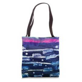 Moody Pink and Purple | Abstract Art | Eclectic Decor Tote Bag