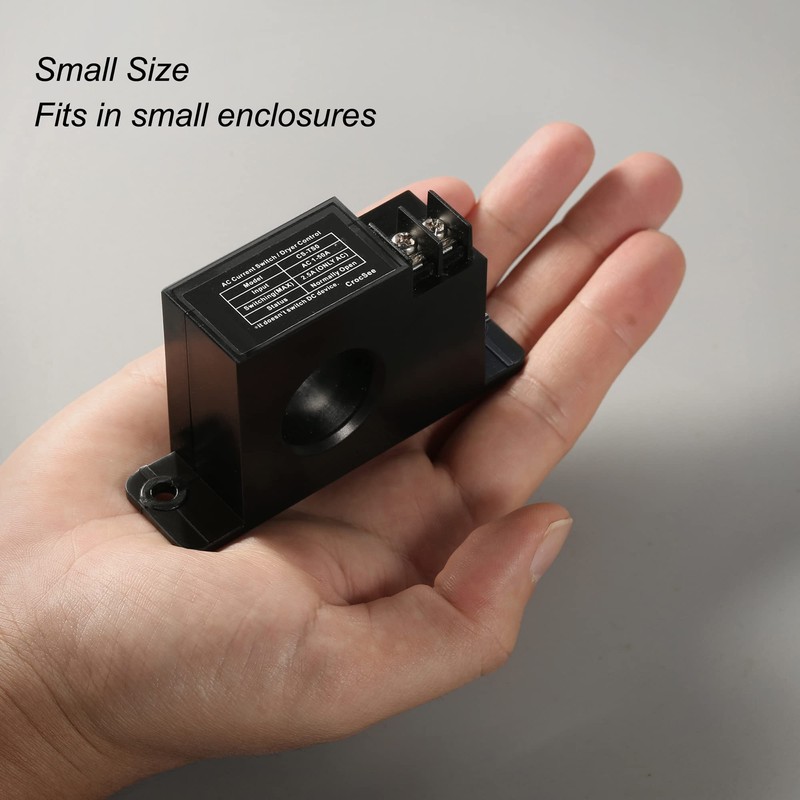 CrocSee Miniature Current Switch, CS-TS0, Normally Open Amp Sensor Relay,