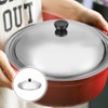 Operitacx Pot Lid Stainless Steel Lid Pan Lid Wok Pot