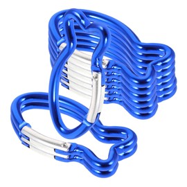 CLISPEED Mini mosquetón, 50 Unidades de mosquetones de Aluminio para Llaves de Coche, Accesorios de Senderismo para Escalada