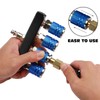 AIRTOON 2PCS 4-Way Straight Air Manifold Splitter, Line Type Air