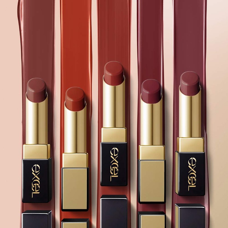 Excel GB12 Glaze Balm Lip Lipstick, Hot Caramel, 0.1 oz