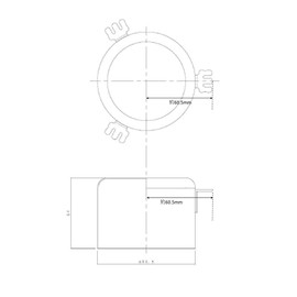Stainless Steel Odor Resistant One Diameter 3.5 x 2.5 inches (89.5 x 64 mm), Drain Trap, LuLuPaL, Stainless Steel, Metal
