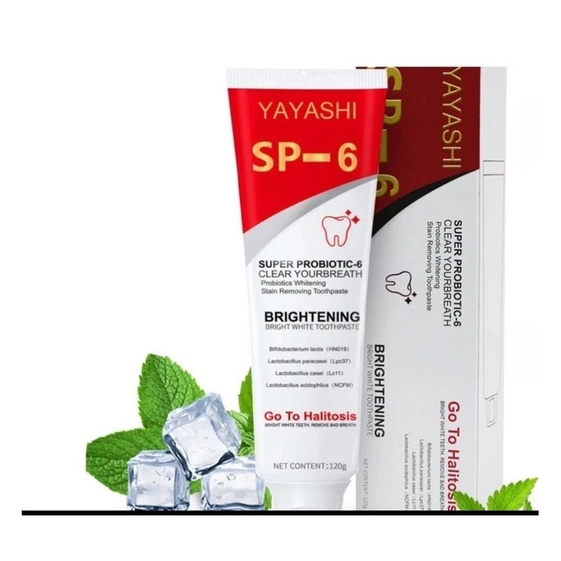 Yayashi 2 Pack Yayashi SP-6 Probiotic Whitening Toothpaste Oral Health